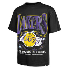 Los Angeles Lakers '47 Past Champs Collection Flashbulb Foundation T-Shirt - Black online