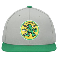 Athletics Cooperstown Collection Basic Flip Snapback Hat Gray