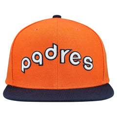 San Diego Padres Cooperstown Collection Basic Flip Snapback Hat Orange