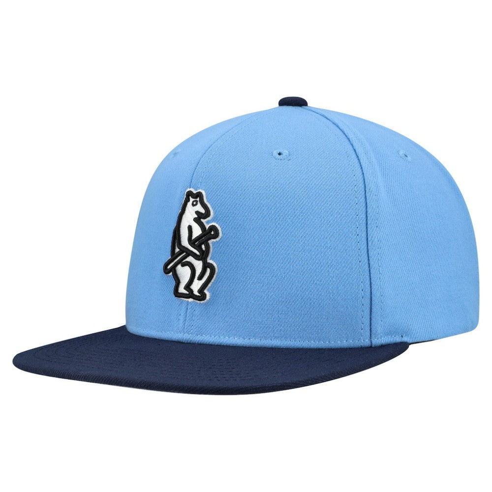 Chicago Cubs Cooperstown Collection Basic Flip Snapback Hat Light Blue