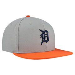 Detroit Tigers Basic Flip Snapback Hat Gray