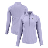 Houston Texans Cutter & Buck Women's Peshastin Eco Fleece Recycled Half-Zip Top - Purple outlet