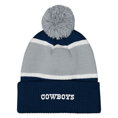 Dallas Cowboys Outerstuff Girls Youth Let's Play Cuffed Knit Hat with Pom - Navy on sale