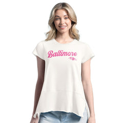 Baltimore Ravens Margaritaville Women's Gametime Is Paradise T-Shirt - Cream cheap