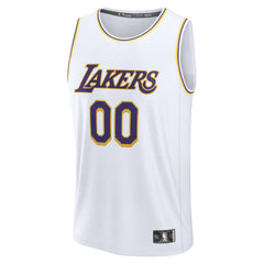 Los Angeles Lakers Youth Fast Break Custom Replica Jersey - White - Association Edition online