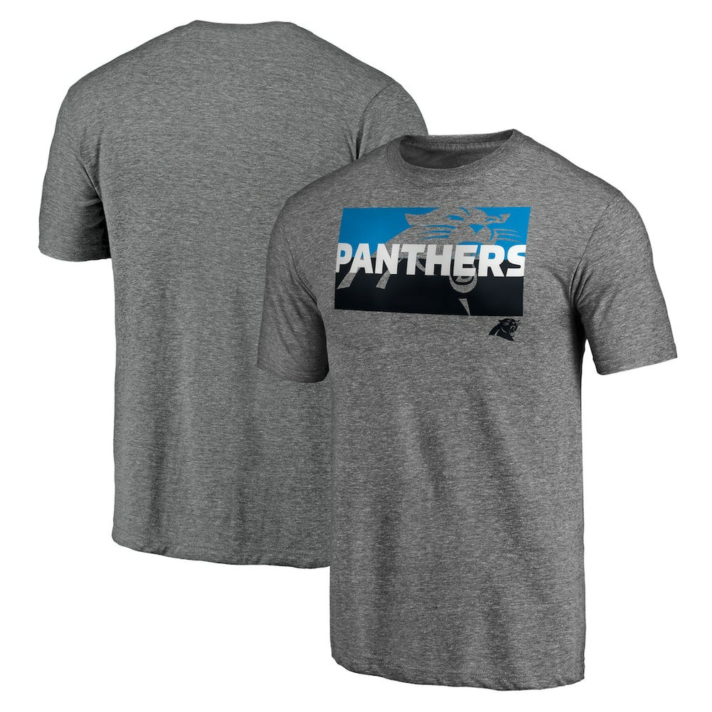 Carolina Panthers Square Off Tri-Blend T-Shirt - Heather Gray online