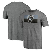Las Vegas Raiders Square Off Tri-Blend T-Shirt - Heather Gray outlet
