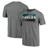 Philadelphia Eagles Square Off Tri-Blend T-Shirt - Heather Gray sale