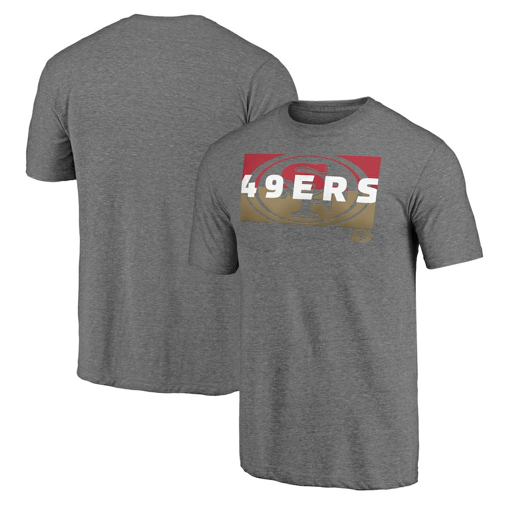 San Francisco 49ers Square Off Tri-Blend T-Shirt - Heather Gray sale