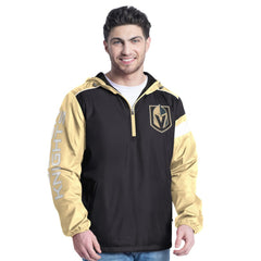 Vegas Golden Knights G-III Sports by Carl Banks Lateral Half-Zip Hoodie Jacket - Black/Gold Hoodies
