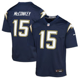 Ladd McConkey Los Angeles Chargers Youth Alternate Super Chargers Game Player Jersey - Navy online