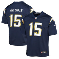 Ladd McConkey Los Angeles Chargers Youth Alternate Super Chargers Game Player Jersey - Navy online