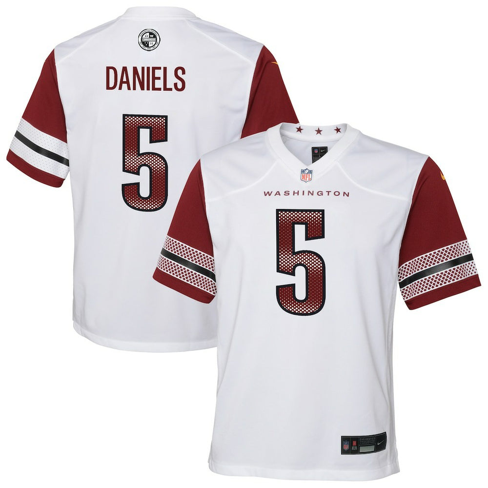 Jayden Daniels Washington Commanders Youth Game Jersey - White online