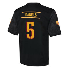 Jayden Daniels Washington Commanders Youth Alternate Game Jersey - Black cheap