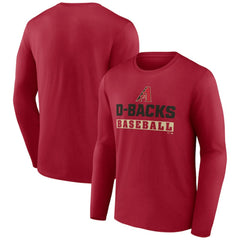 Arizona Diamondbacks Let's Go Long Sleeve T-Shirt Red