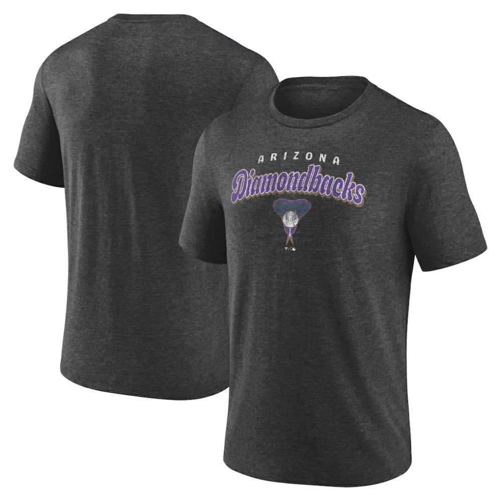 Arizona Diamondbacks Wonderment Tri-Blend T-Shirt Charcoal