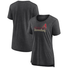 Arizona Diamondbacks Women's Practice Time Tri-Blend T-Shirt Gray