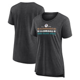 Arizona Diamondbacks Women's Power Swing Tri-Blend T-Shirt Gray
