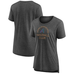 Arizona Diamondbacks Women's Selected First Tri-Blend T-Shirt Gray