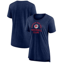 Boston Red Sox Women's Selected First Tri-Blend T-Shirt Navy