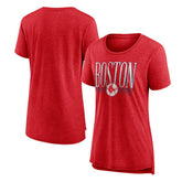 Boston Red Sox Women's Toppler Tri-Blend T-Shirt Red