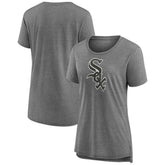 Chicago White Sox Women's Weathered Official Logo Tri-Blend T-Shirt Gray