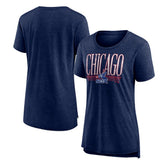 Chicago White Sox Women's Toppler Tri-Blend T-Shirt Navy