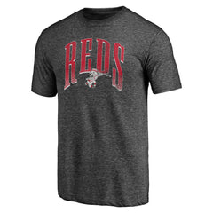 Cincinnati Reds Line Corps Tri-Blend T-Shirt Charcoal