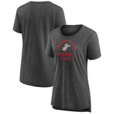 Cincinnati Reds Women's Selected First Tri-Blend T-Shirt Gray