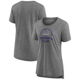 Colorado Rockies Women's Selected First Tri-Blend T-Shirt Gray