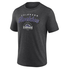 Colorado Rockies Wonderment Tri-Blend T-Shirt Charcoal