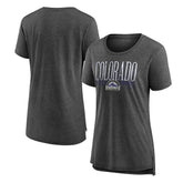 Colorado Rockies Women's Toppler Tri-Blend T-Shirt Gray
