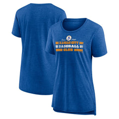 Kansas City Royals Women's Power Swing Tri-Blend T-Shirt Royal