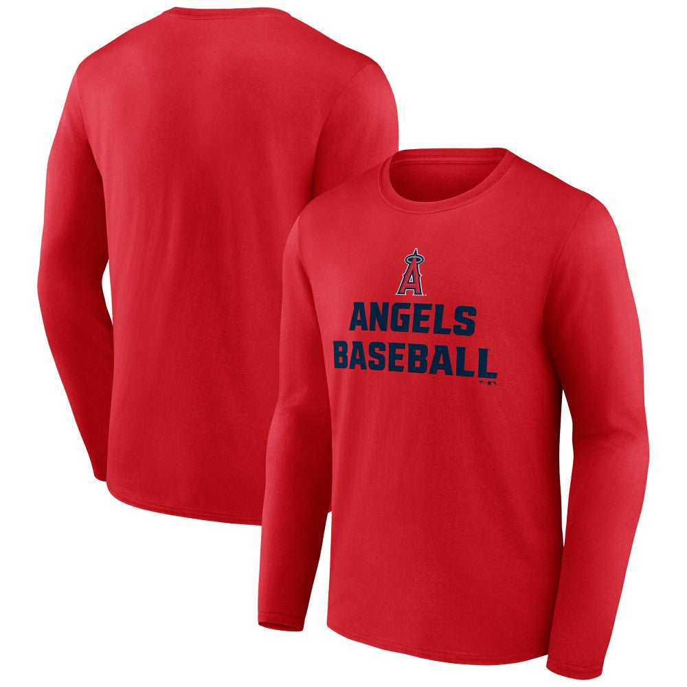 Los Angeles Angels Let's Go Long Sleeve T-Shirt Red