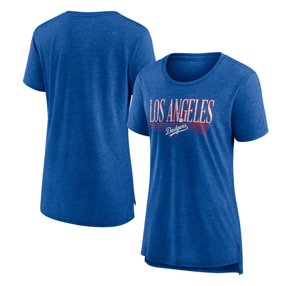 Los Angeles Dodgers Women's Toppler Tri-Blend T-Shirt Royal