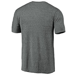 Miami Marlins Weathered Official Logo Tri-Blend T-Shirt Heather Gray