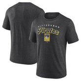 Pittsburgh Pirates Wonderment Tri-Blend T-Shirt Charcoal