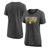 Pittsburgh Pirates Women's Toppler Tri-Blend T-Shirt Gray