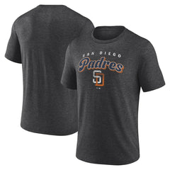 San Diego Padres Wonderment Tri-Blend T-Shirt Charcoal