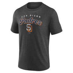 San Diego Padres Wonderment Tri-Blend T-Shirt Charcoal
