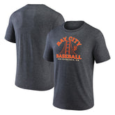San Francisco Giants Bay City Baseball Tri-Blend T-Shirt Charcoal