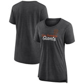 San Francisco Giants Women's Practice Time Tri-Blend T-Shirt Gray
