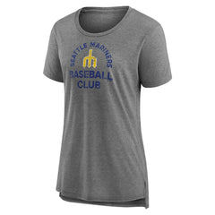 Seattle Mariners Women's Selected First Tri-Blend T-Shirt Gray