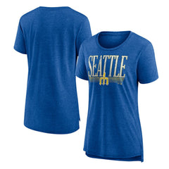 Seattle Mariners Women's Toppler Tri-Blend T-Shirt Royal