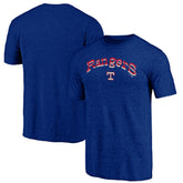 Texas Rangers Cooperstown Series Sweep Tri-Blend T-Shirt Royal