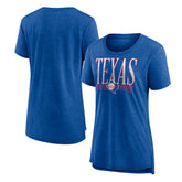 Texas Rangers Women's Toppler Tri-Blend T-Shirt Royal