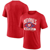 Washington Nationals Badge of Honor Tri-Blend T-Shirt Red
