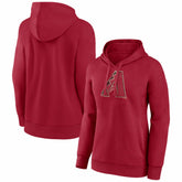 Arizona Diamondbacks Women's Distressed Team Pullover Hoodie Red