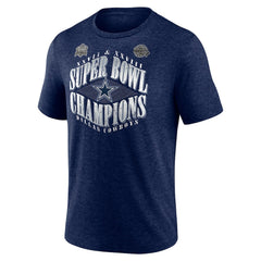 Dallas Cowboys Old Fashioned Tri-Blend T-Shirt - Navy discount