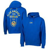Club America Sport Design Sweden Youth Streetwear Relaxed Hoodie - Royal discount